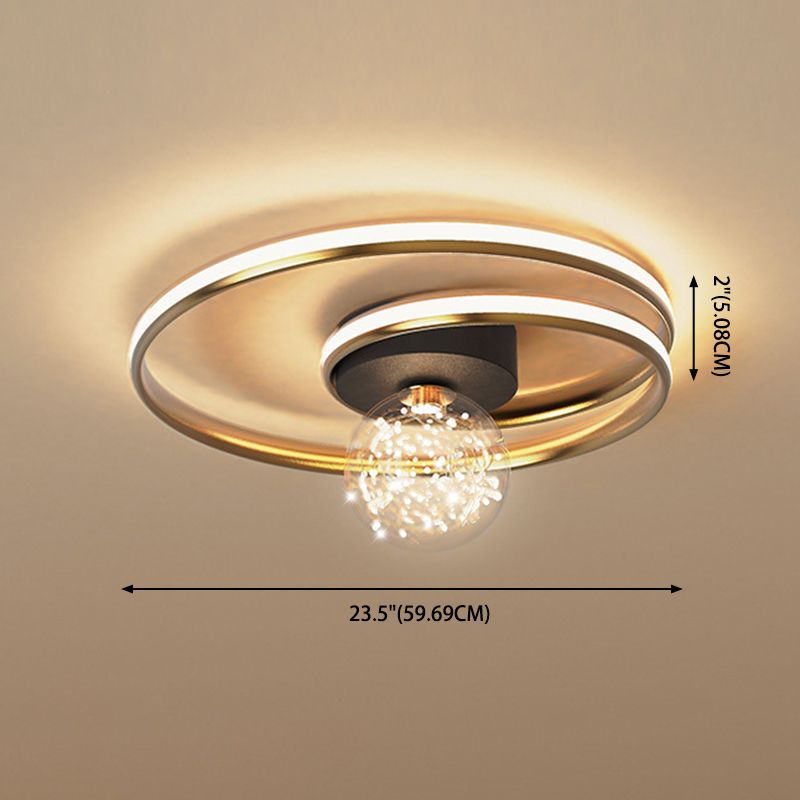 Metalen Starry Plafond Opgezette Licht Moderne Stijl LED Gouden Plafond Mount Lamp