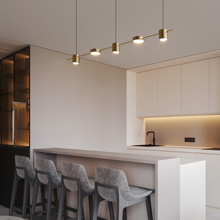 5 Light Kitchen Island Pendant Linear Pendant Lighting Island Light Fixtures
