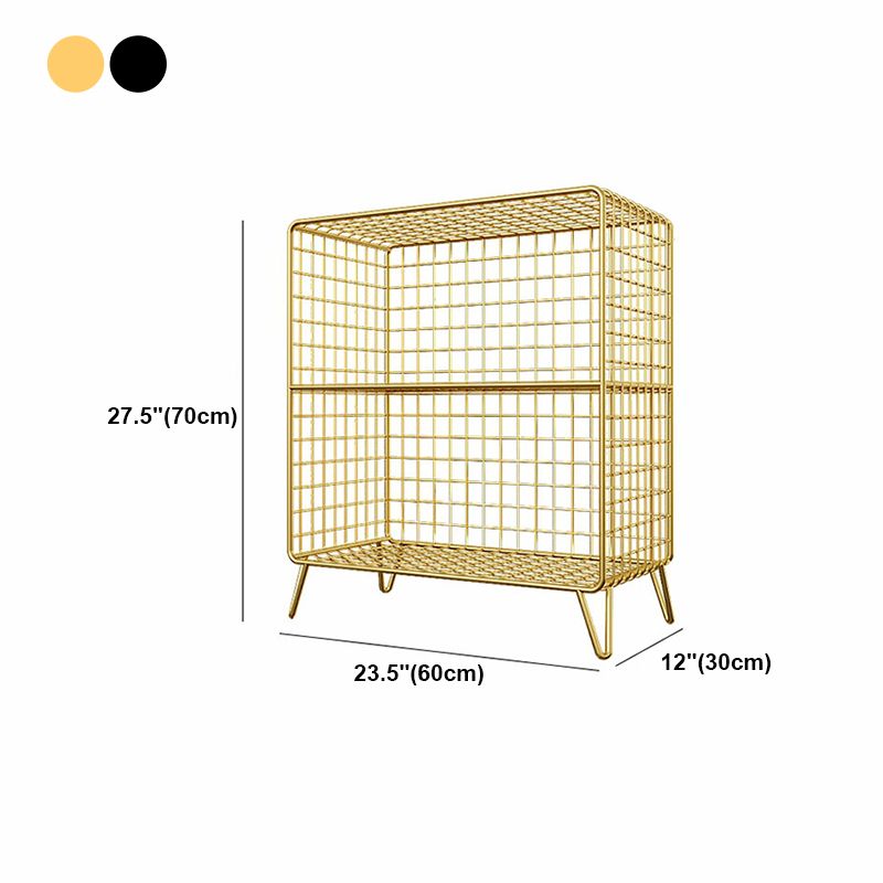 Scaffali in metallo in metallo chiuso in stile minimalista per la sala da studio