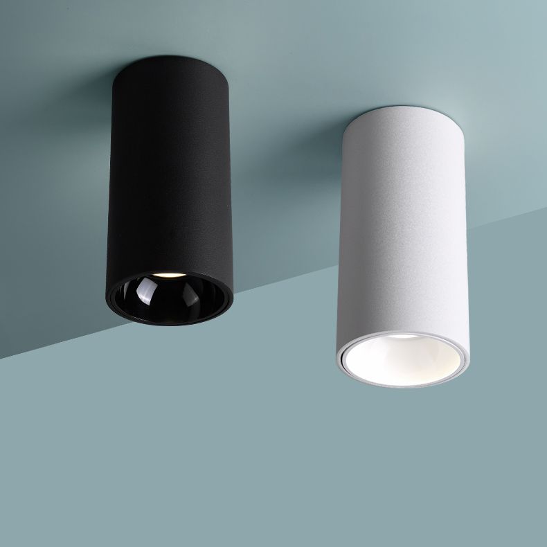 Cylinder Flush Mount Ceiling Light Fixture Modern Metal Flush Mount Lighting