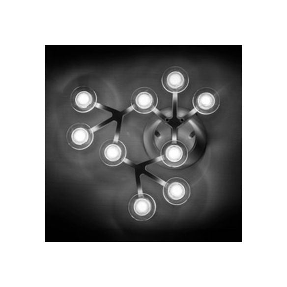 LED 7/9/10 Lights Kitchen Flushmount Light with Round Acrylic Shade White Flush Ceiling Light in Warm/White Light