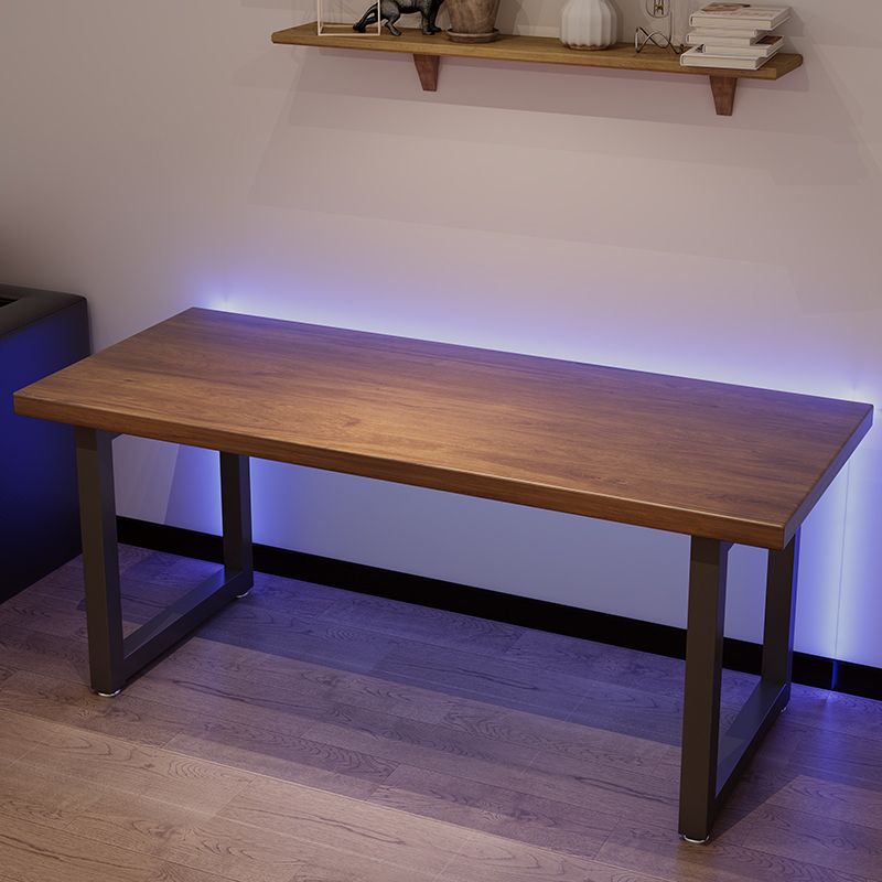 Modern Style Sled Office Desk Rectangle Solid Wood Desk for Home