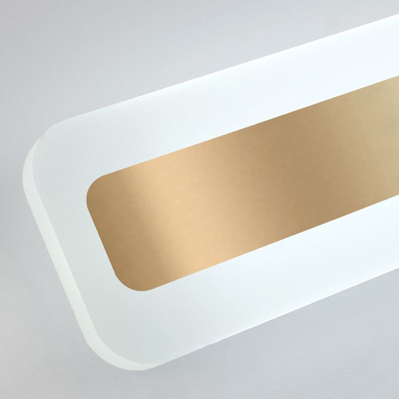 Moderne eenvoudige stijl 1-licht lineaire schaduw Wand SCONCE MIROR WALLverlichting in goud