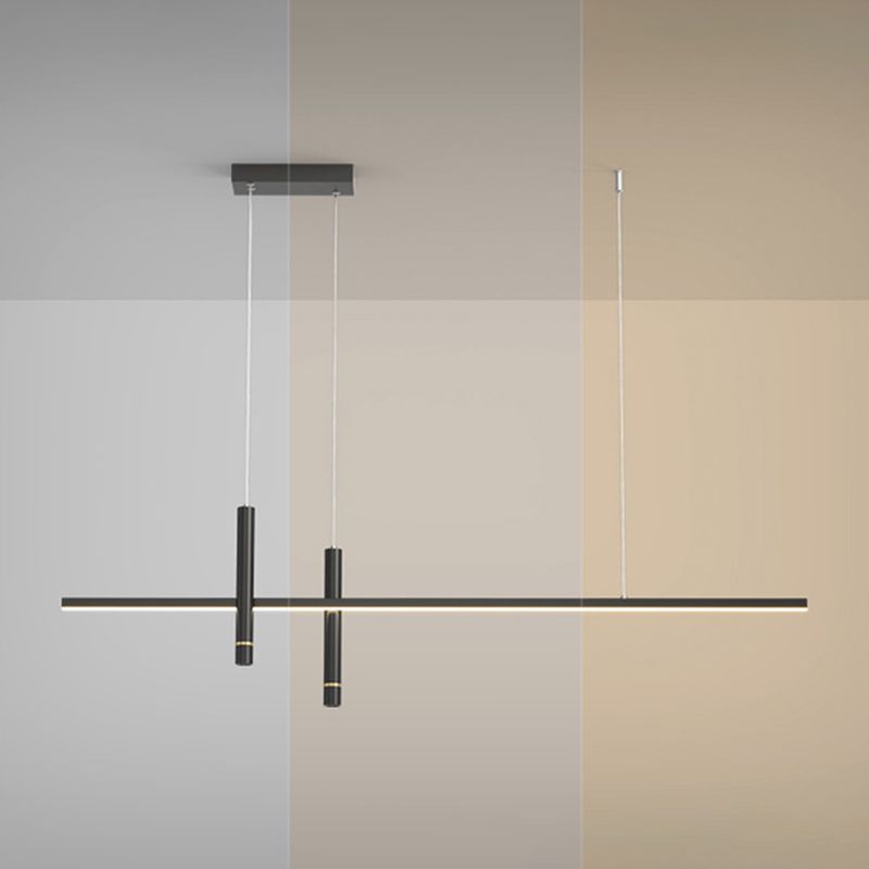 Linear Modern 3 - Light Kitchen Island Fixture Interior LED Ceiling Pendant Lighting