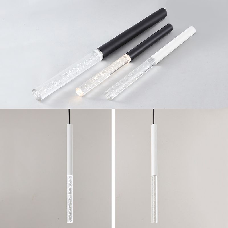 Blasenrohr -Federung Licht moderne Acrylschlafzimmer LED Hängende Leuchte