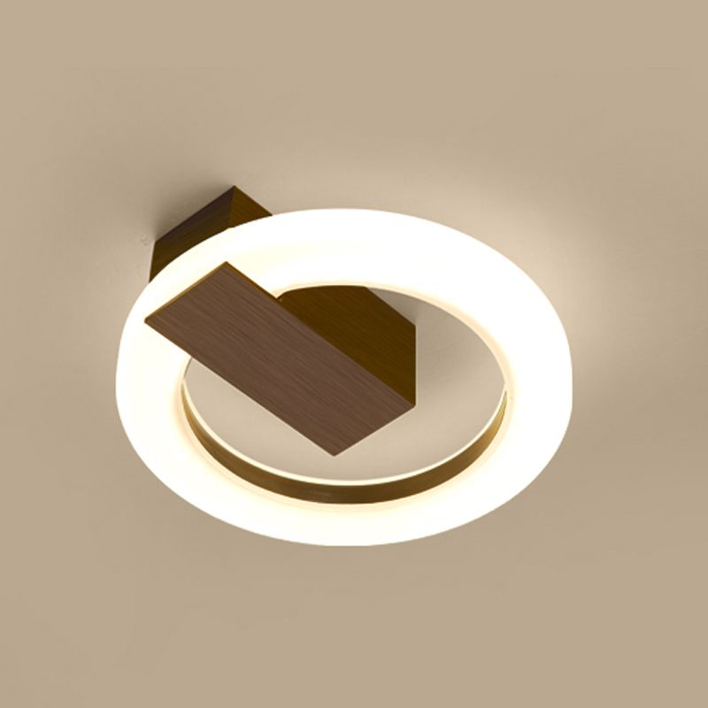Modernism Circle LED Flush Mount Metal Ceiling Light Fixture for Hallway