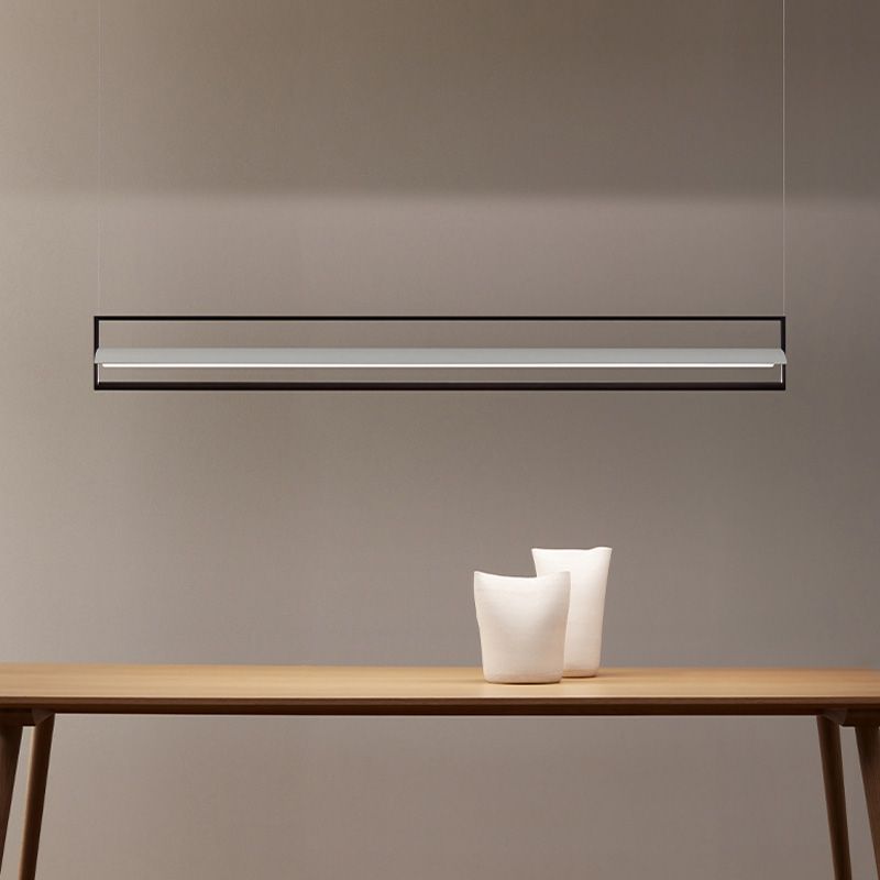 Contemporary Style Linear Hanging Pendant Light Metal 1- Light Hanging Light