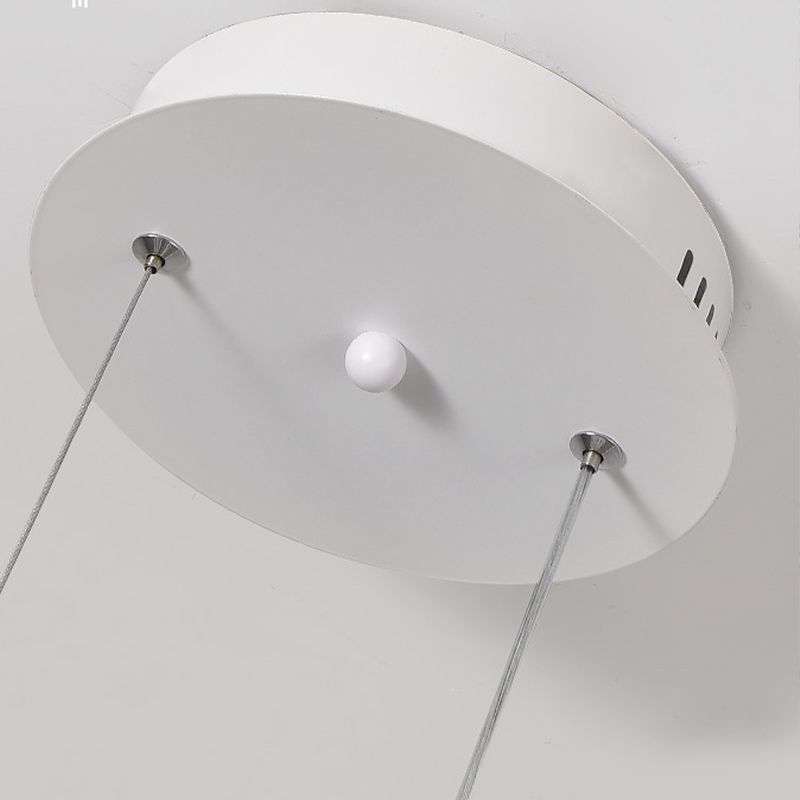 LED White/Black Ceiling Light Contemporary Kitchen Island Lighting for Room