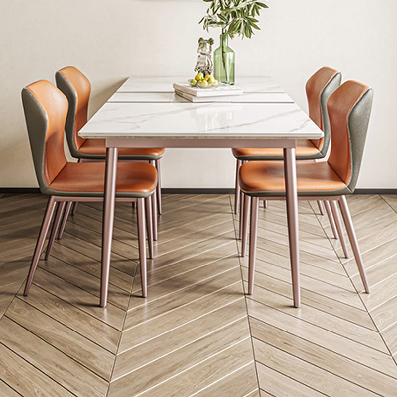 Simplicity Sintered Stone Kitchen Table Home Extendable Dining Desk