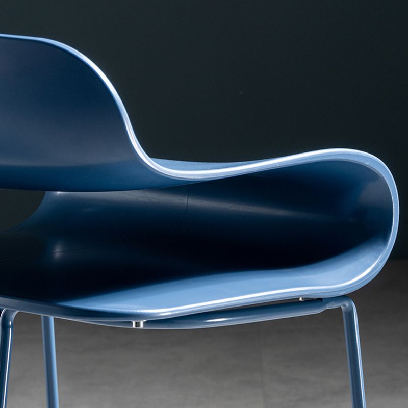 Low Back Footrest Bar & Counter Stool Modern Indoor Acrylic Counter Stool