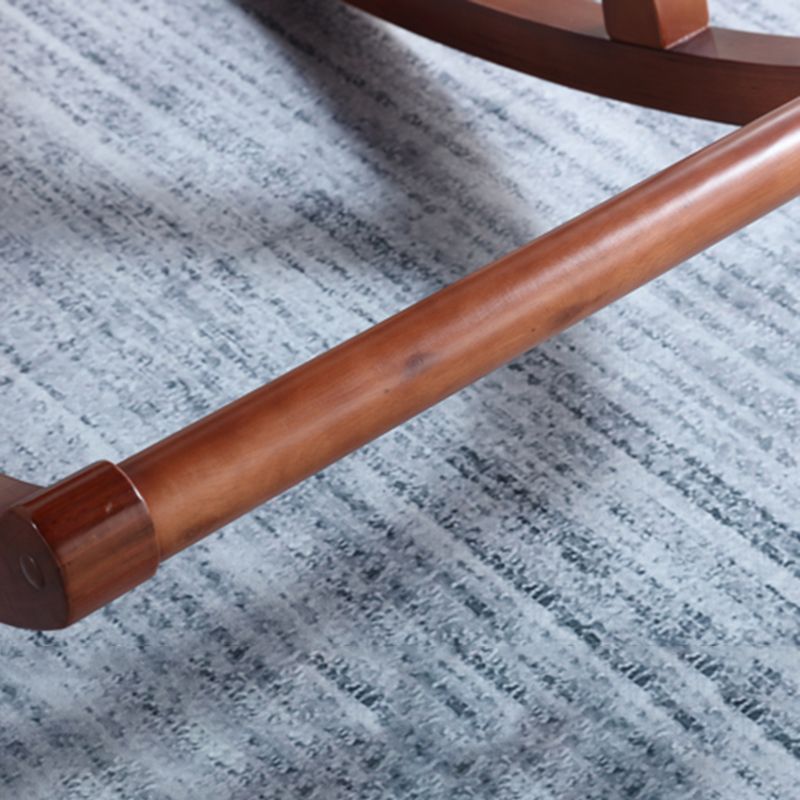 Mid Century Modern Rocking Chair Suede Reclining Rocking Accent Chair with Seat Cushion