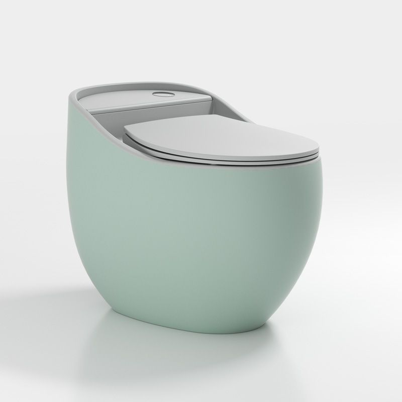 Modern Round Flush Toilet Floor Mounted Porcelain All-In-One Urine Toilet