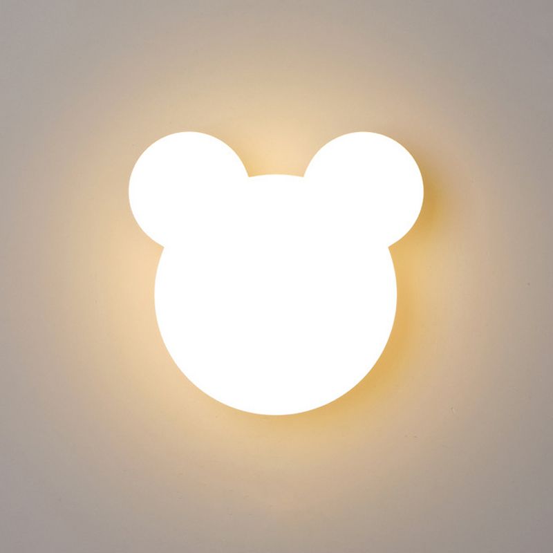 Geometric Wall Mount Lighting Simple Plastic 1 Light Wall Mounted Light for Bedroom