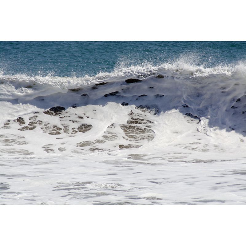 Sea Mural Wallpaper Modernist Nature Scenery Wall Covering in Light Color