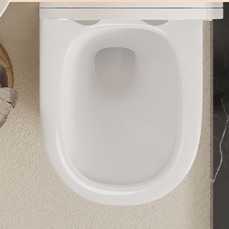 Modern One Piece Toilet Bowl White Urine Toilet with Seat for Bathroom