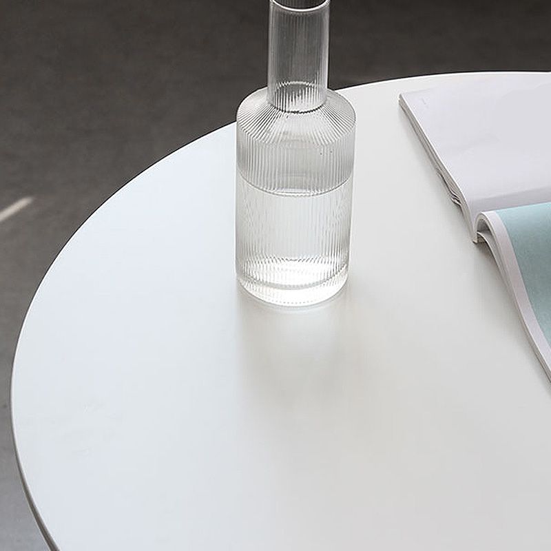 29.1"H Round Solid Color Slate Coffee Table 1 Single Modern Cocktail Table