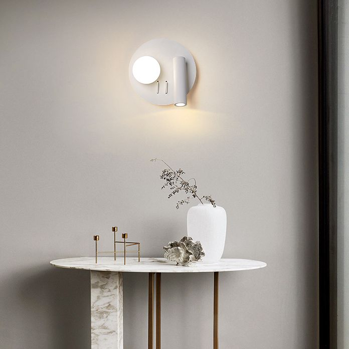 Modern Metallic Household Wall Sconce Adjustable Arm Bedroom LED Reading Lamp