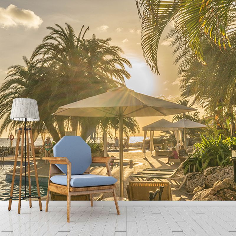 Environment Friendly Wall Mural Wallpaper Tropical Sitting Room Wall Mural