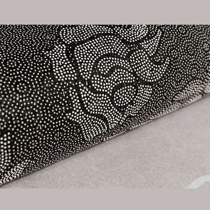 Simplicity Abstract Print Carpet Apricot Tone Polyester Rug Stain Resistant Carpet for Home Decor