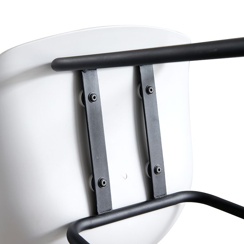 Industrial Indoor Plastic Bucket Seat Bar Stool with Footrest
