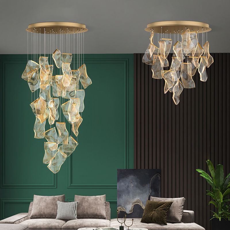 Papierhängendes Leuchten nordisch einfacher Acryldecke -Anhänger für Wohnzimmer