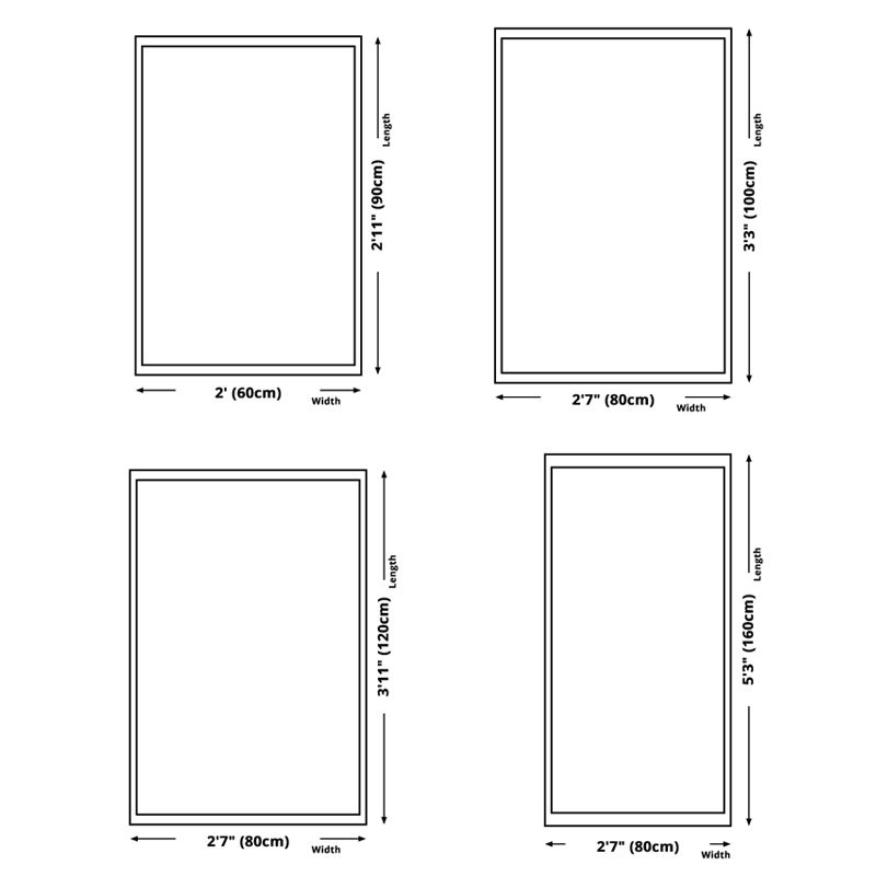 Black Geometric Carpet Polyester Minimalist Indoor Rug Anti-Split Area Carpet for Home Decoration