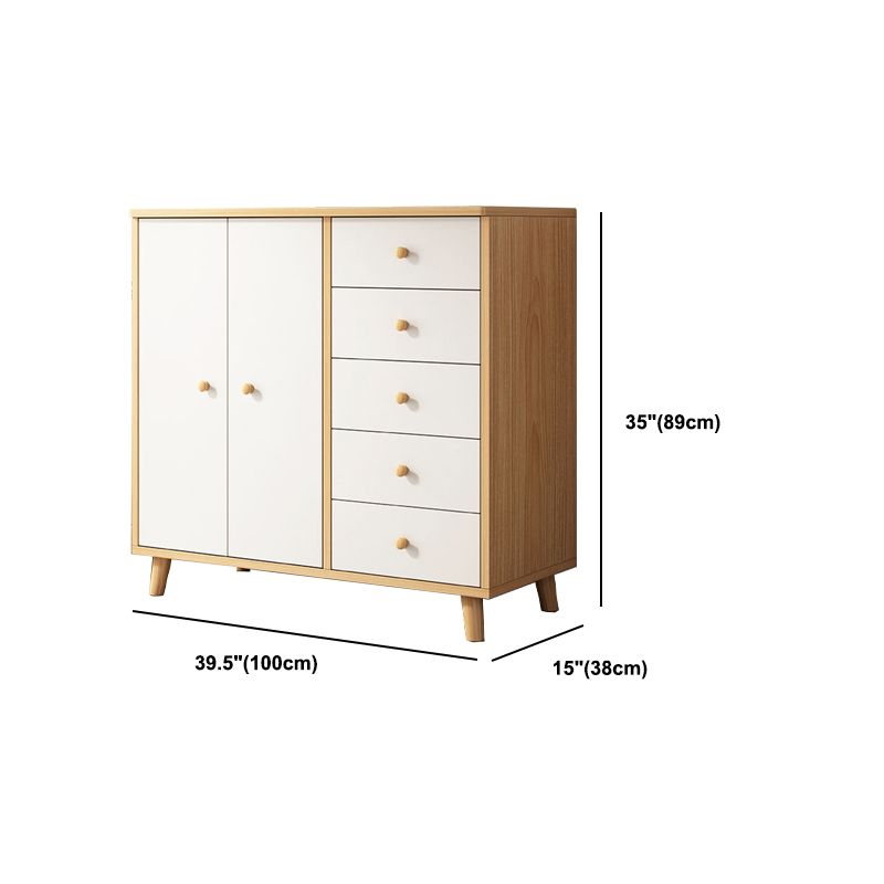14.96" Wide Modern Wood Accent Chest with Drawer Rectangle Accent Cabinet