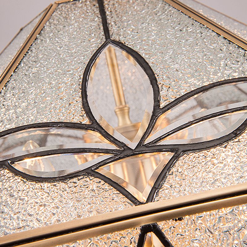 7 bollen kegel hanger licht koloniaal helder geplaatste glazen kroonluchter lamp voor slaapkamer