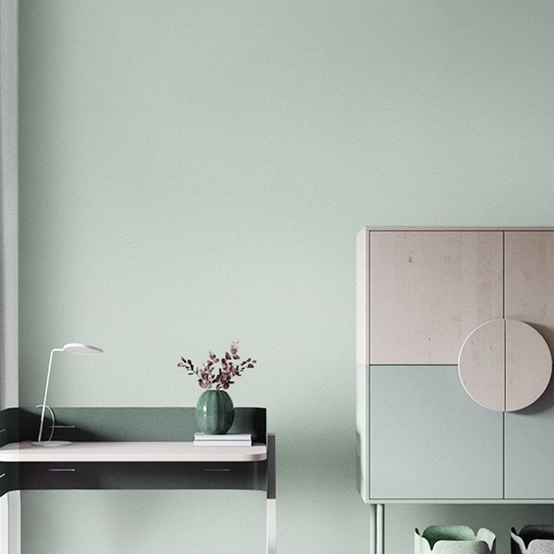 Multicolored Plain Wallpaper Roll Non-Pasted Modern Style Living Room Wall Covering