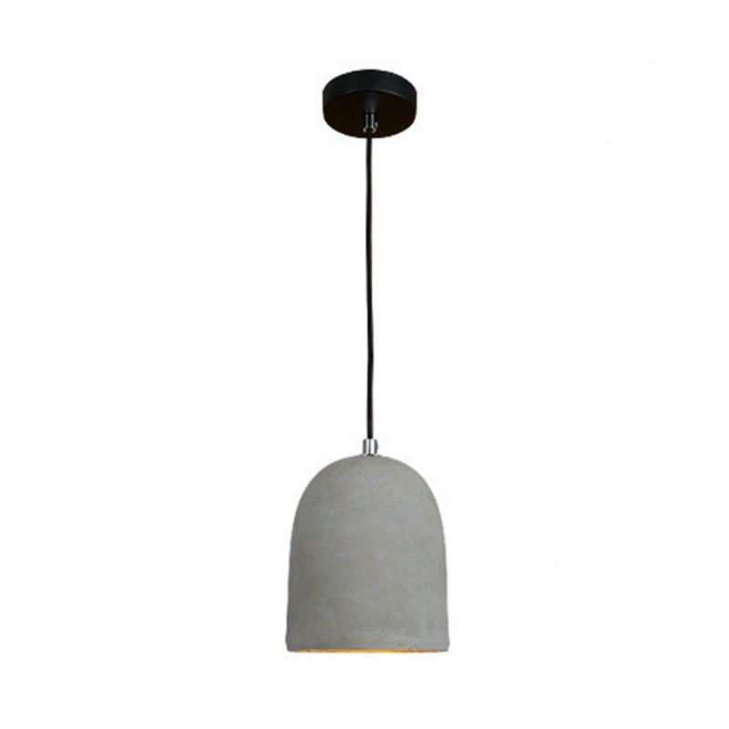 Modern Geometric Pendant Light Kit Cement 1 Light  Pendant Lamp
