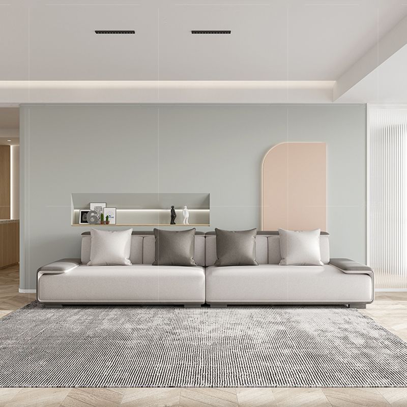 29.52"H Faux Leather Stain Resistant Pillow Top Arm Sofa for Living Room