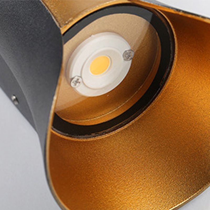 Curl Shape Wall Light Modern Style Metal Sconce Light for Living Room