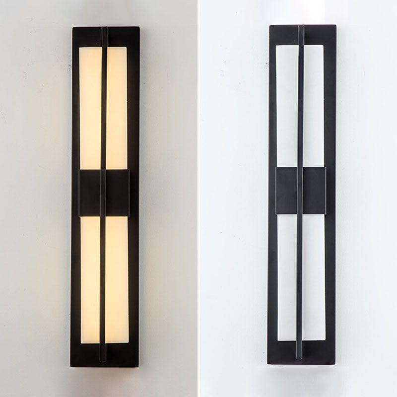 Moderner Marmorrechteck-Wandleuchte 1-Licht-Leuchtenlicht für Wohnzimmer