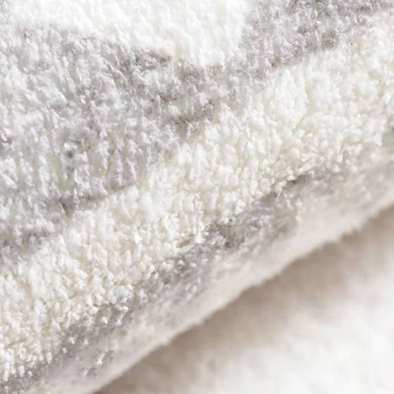 Khaki Modern Area Rug Color Block Polyester Area Carpet Non-Slip Backing Area Rug for Home Decor