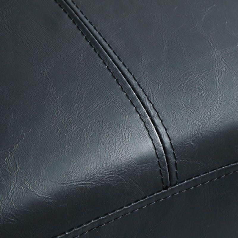 28.3"H Faux Leather Armless Convertible Sofa for Living Room