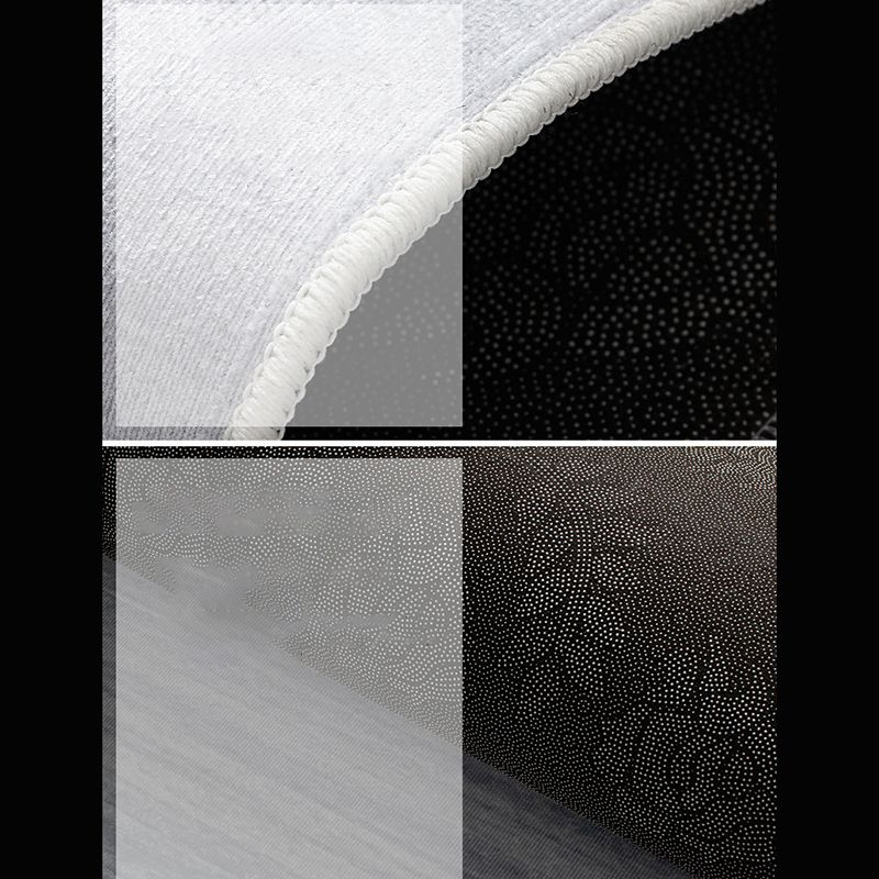 Solid Color Simple Indoor Rug Polyester Gradient Effect Carpet Non-Slip Backing Rug for Living Room