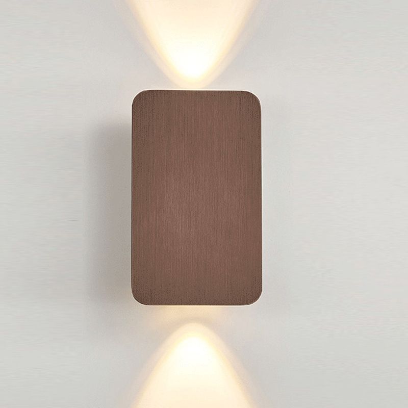Postmodern Metal Wall Light 2 Lights Wall Sconce Light with Aluminum Shade