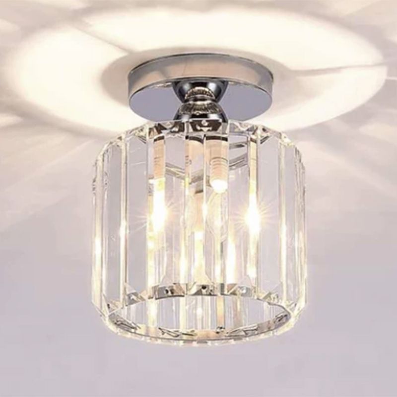 Minimalist Ceiling Lamp Nordic Crystal Flush Mount Light Fixture for Bedroom