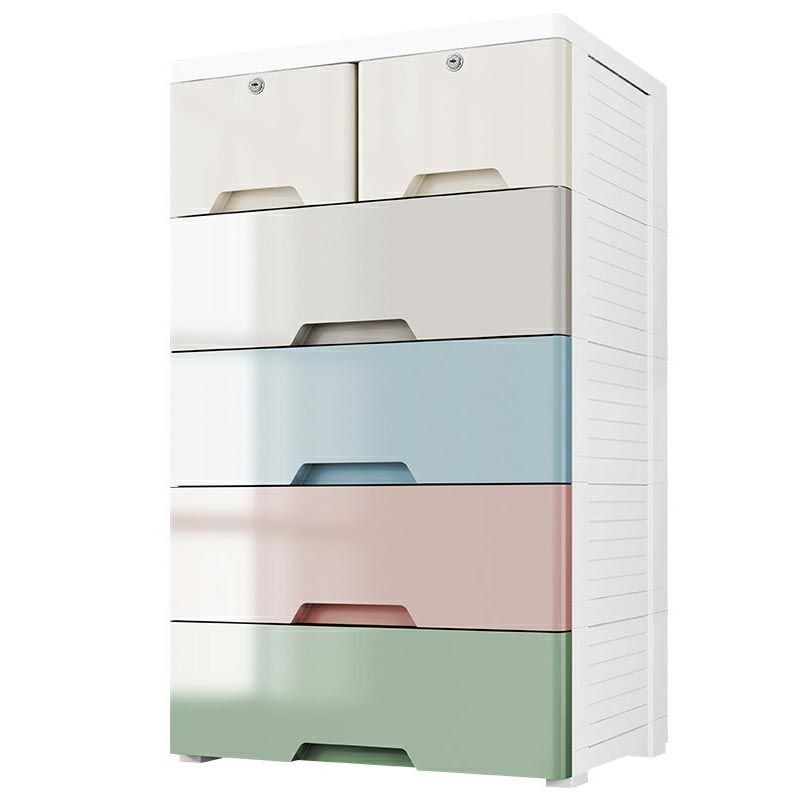 Plastic Storage Cabinet with Legs Modern Wardrobe Armoire for Home