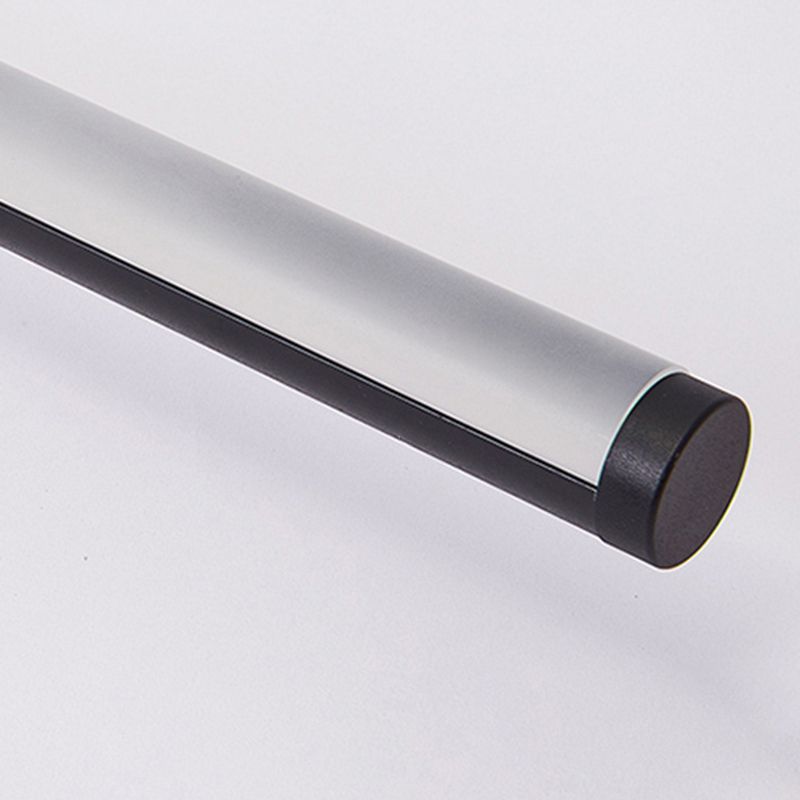 Acrylic Black LED Ceiling Light in Modern Minimalist Style Aluminium Linear Flush Mount