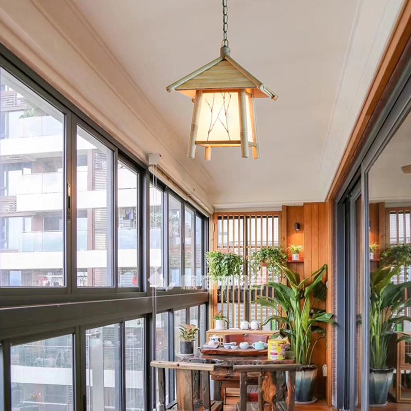 Wooden Hanging Light Contemporary Creative Pendent Lighting Fixture for Dining Room