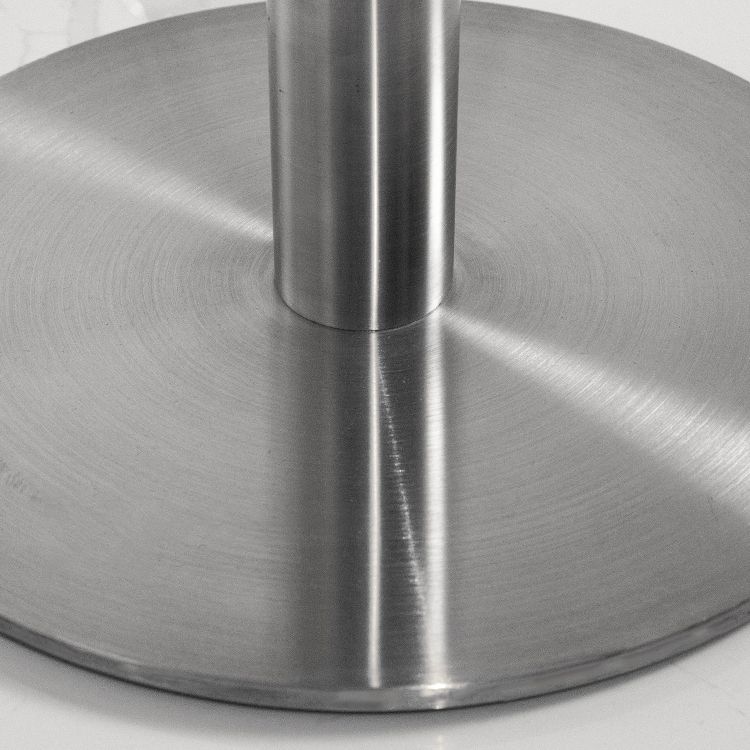 Industriële stijl zilveren eettafel roestvrijstalen tafel voor huisgebruik