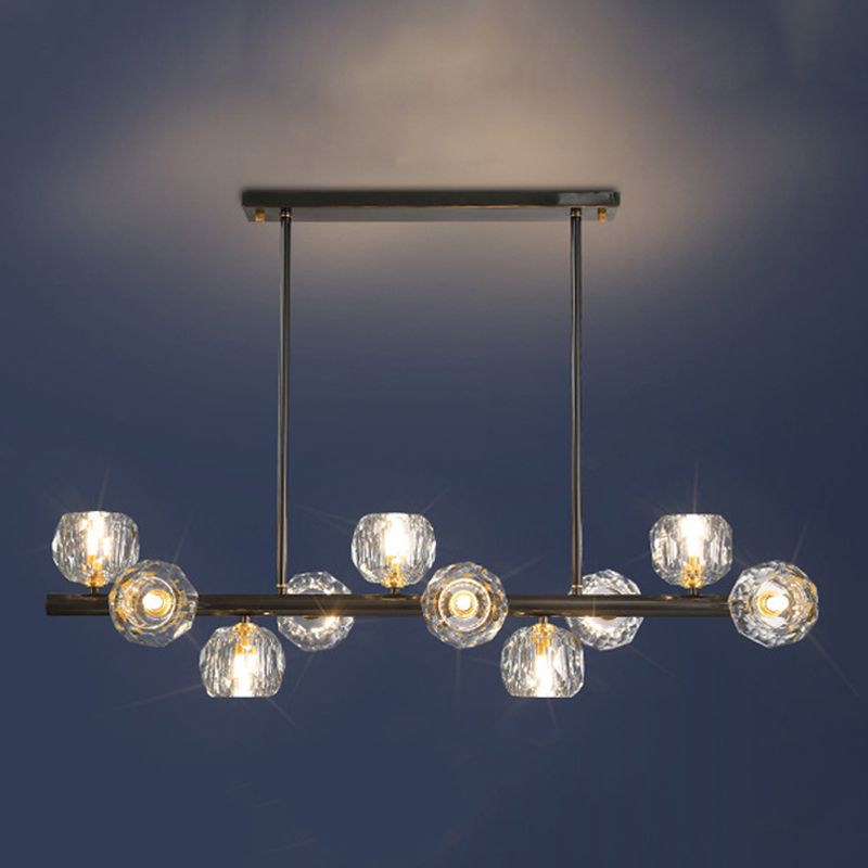 Modernist Ball Shape Island Pendants Crystal Pendant Lights for Dining Room