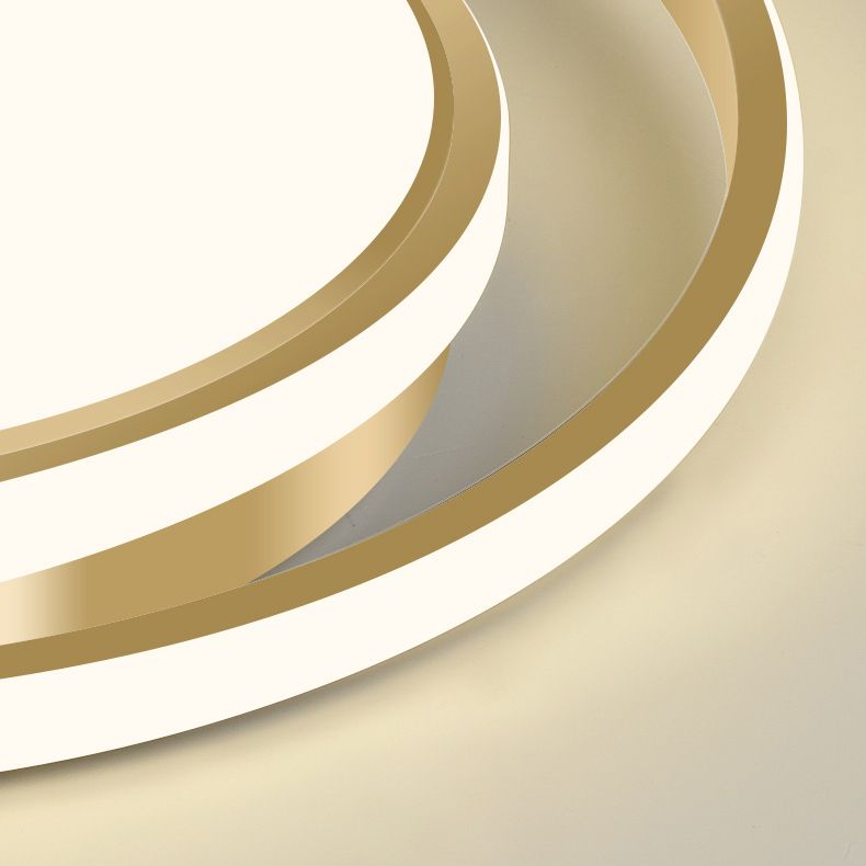 Round 1-Light LED Flush Light New Modern Acrylic Flush Mount Ceiling Light Fixtures for Bedroom