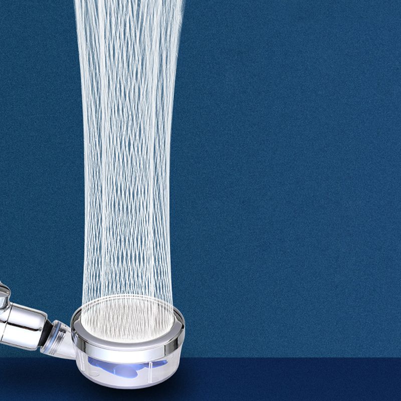 Silver Handheld Shower Head with Katalyst Adjustable Shower Heads
