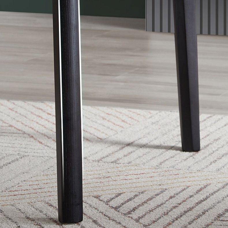 Dining Room Stone Dinner Table Rectangle 4 Legs Dining Table