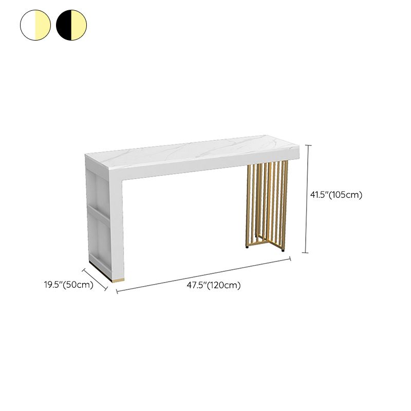 1/3 Pieces Bar Stool and Table Set Faux Marble Contemporary Faux Marble