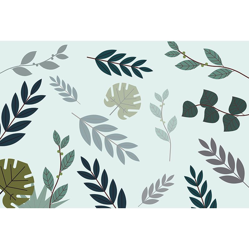 Tropical Plants Environment Friendly Mural Decorative Wallpaper for Living Room