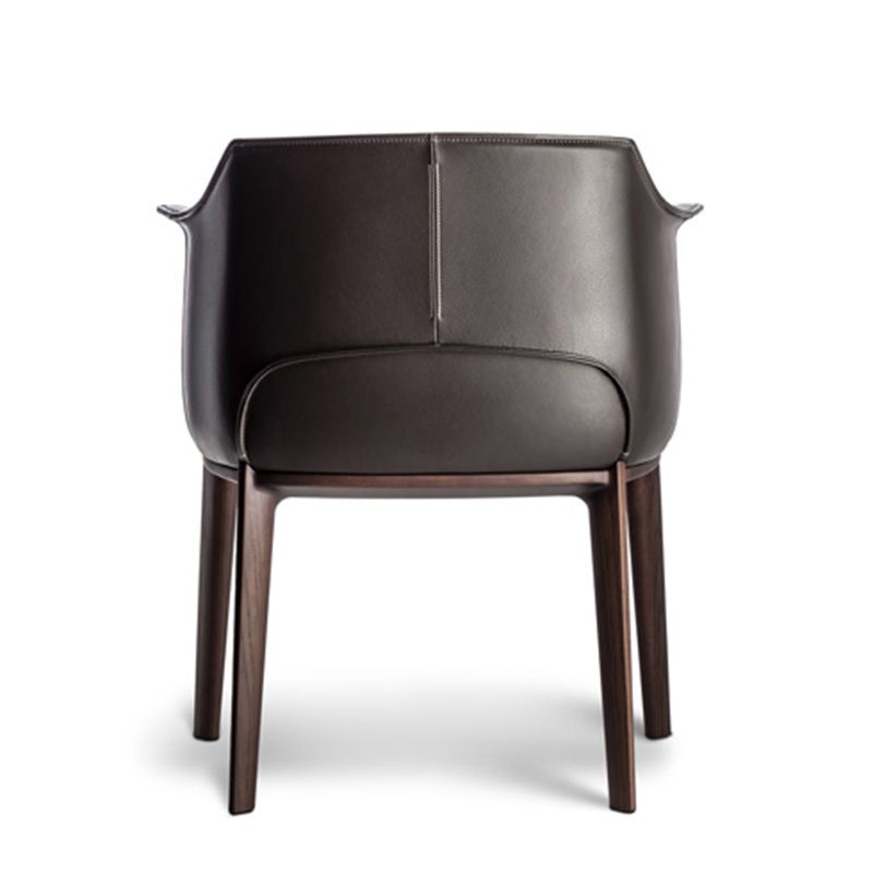 Mid-Century Modern Arm Chair Living Room Arms Included Basic Four Leg Armchair