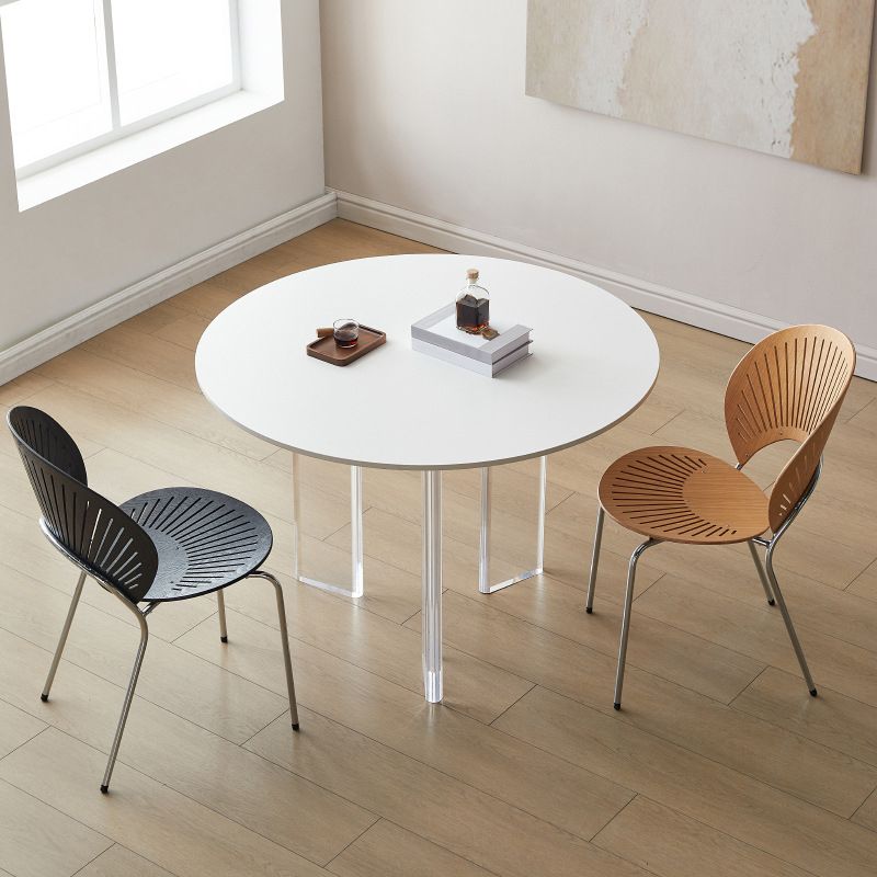 Modern Stone Table Round 3 Legs Base Dining Table for Kitchen